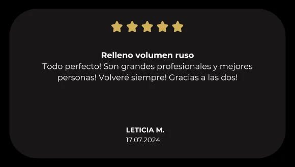 Testimonio real en booksy Leticia