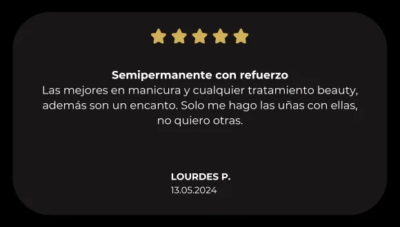 Testimonio real en booksy Lourdes