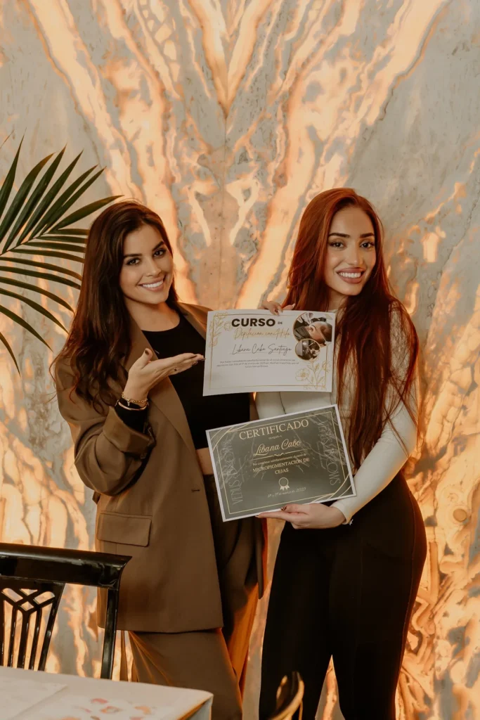 Certificado de depilación con hilo y micropigmentación de cejas
